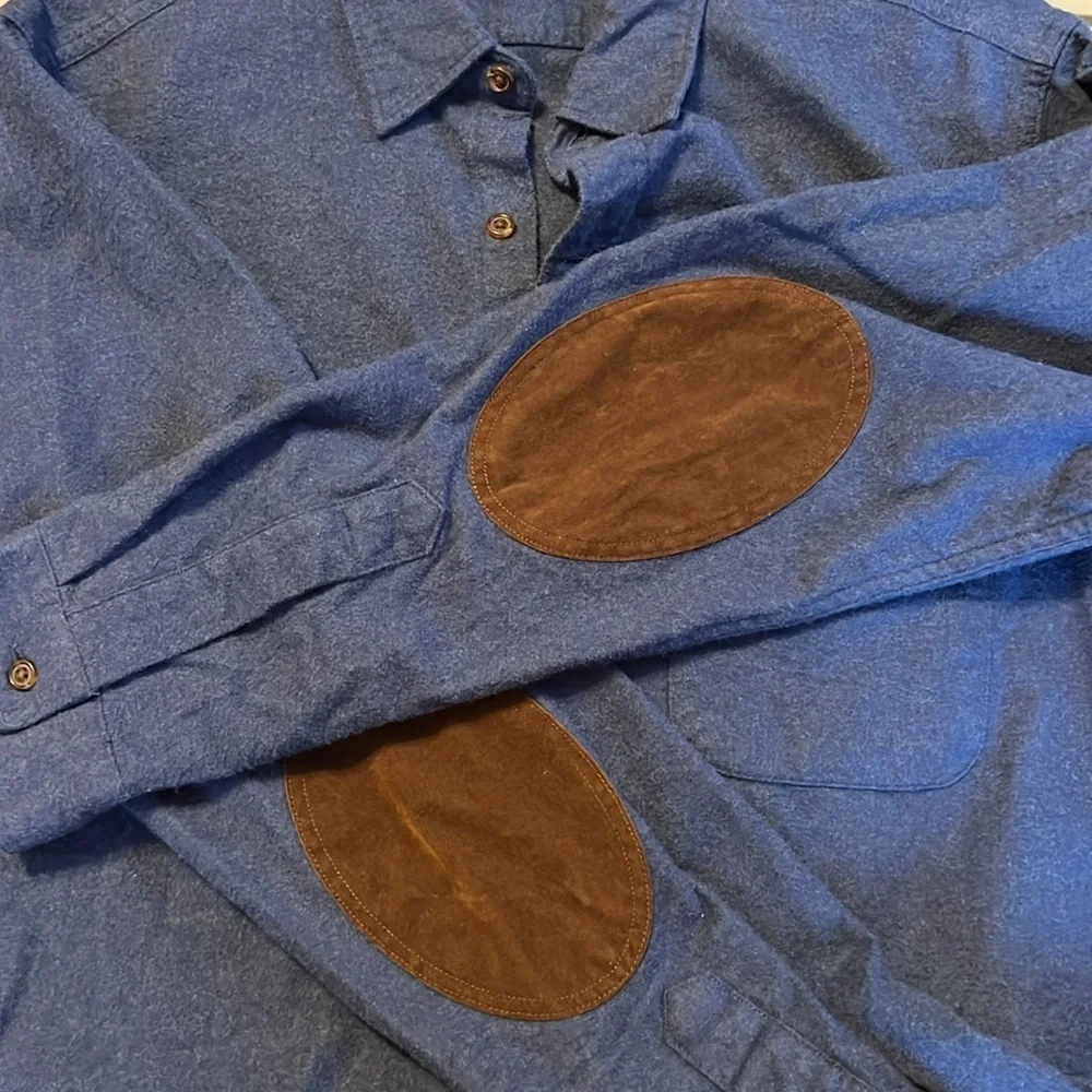 NWOT J. Crew Mercantile Soft Cotton Button Shirt Elbow Patches M